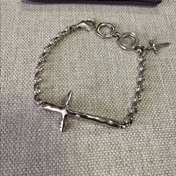 Silpada In Good Faith Cross Bracelet .925 Sterling Silver B2896 - Picture 2 of 6